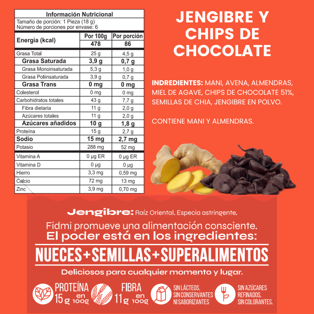 Jengibre y Chips de Chocolate — Tripack