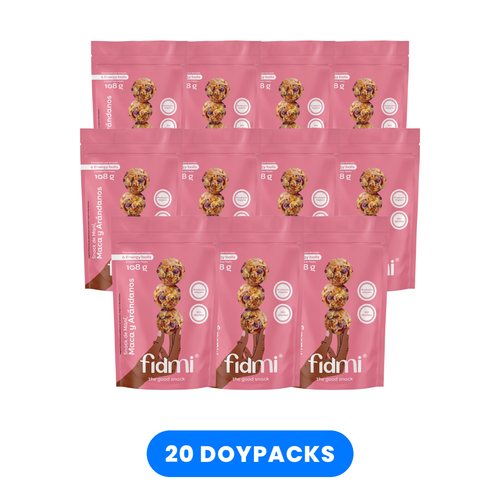 Caja Fidmi de 20 doypacks Maca y Arándanos