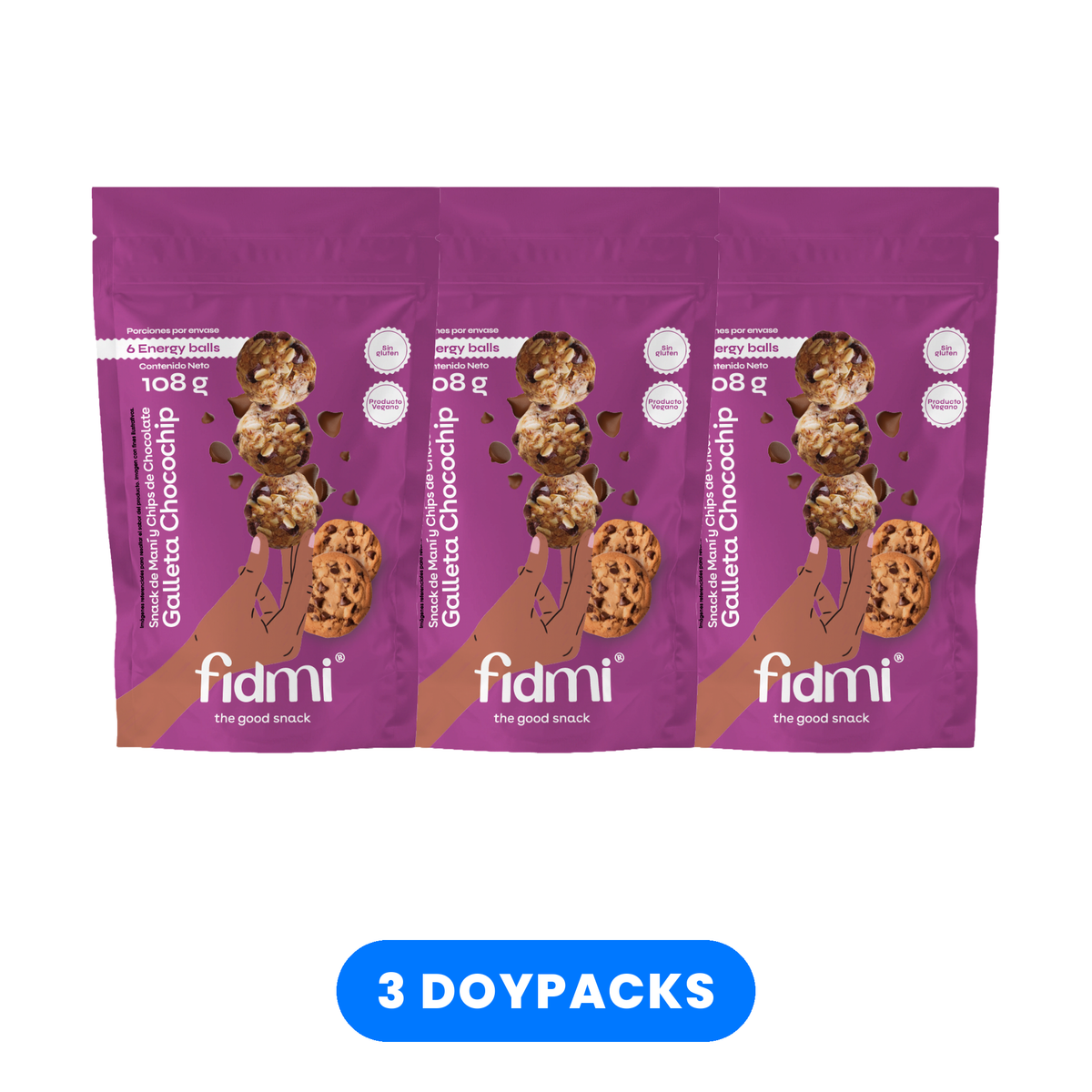 Tripack Fidmi Galleta: 3 doypacks de 108 g